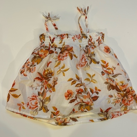 Janie and Jack Girls Floral Cotton Tank Top Size 4 - Picture 2 of 7